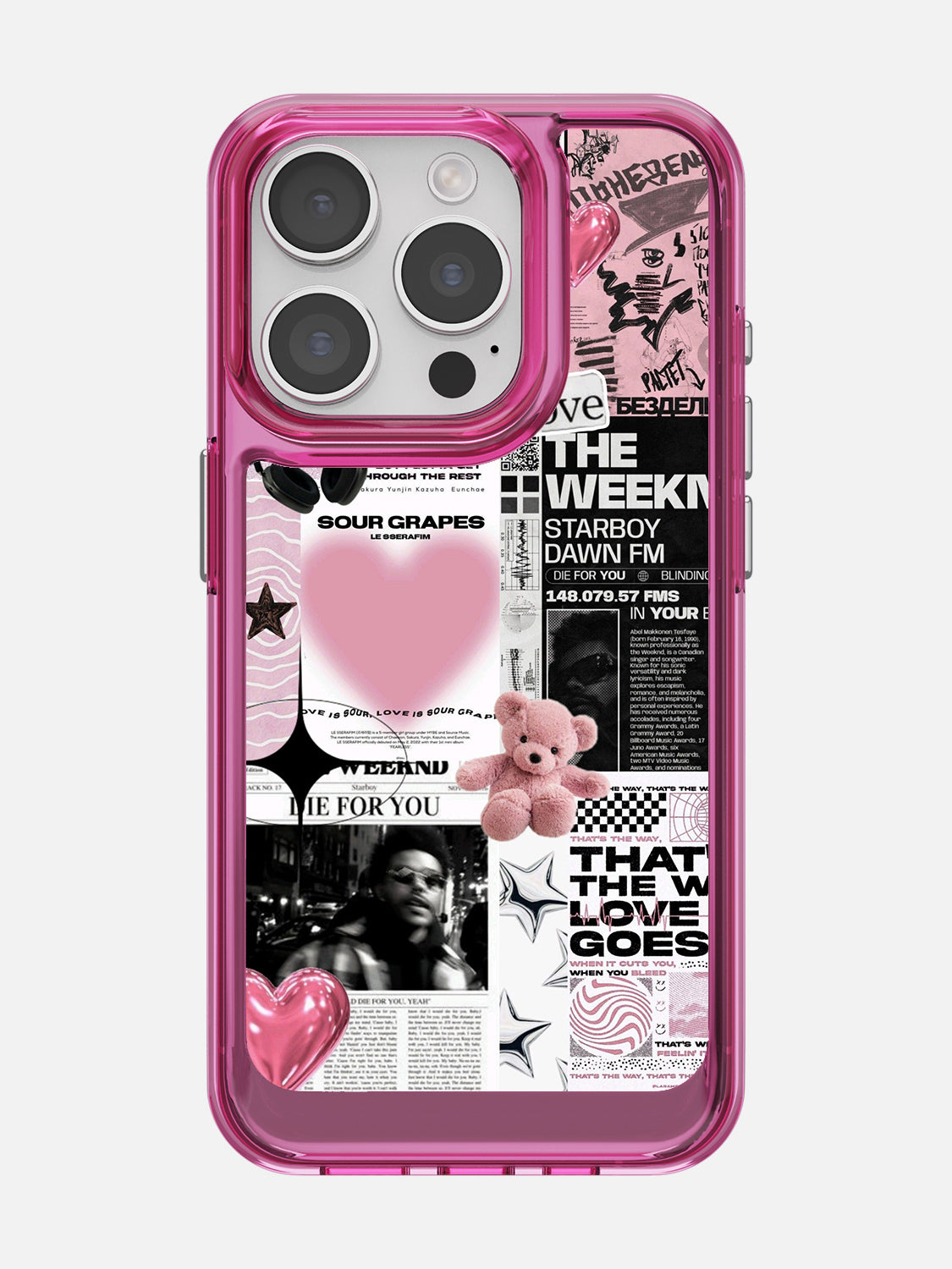 Starboy Clear Case - iPhone 15 Pro (Pink)