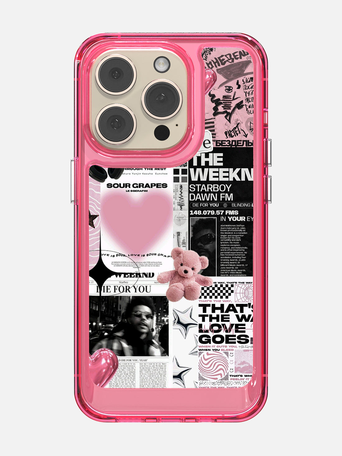 Starboy Clear Case - iPhone 14 Pro (Pink)