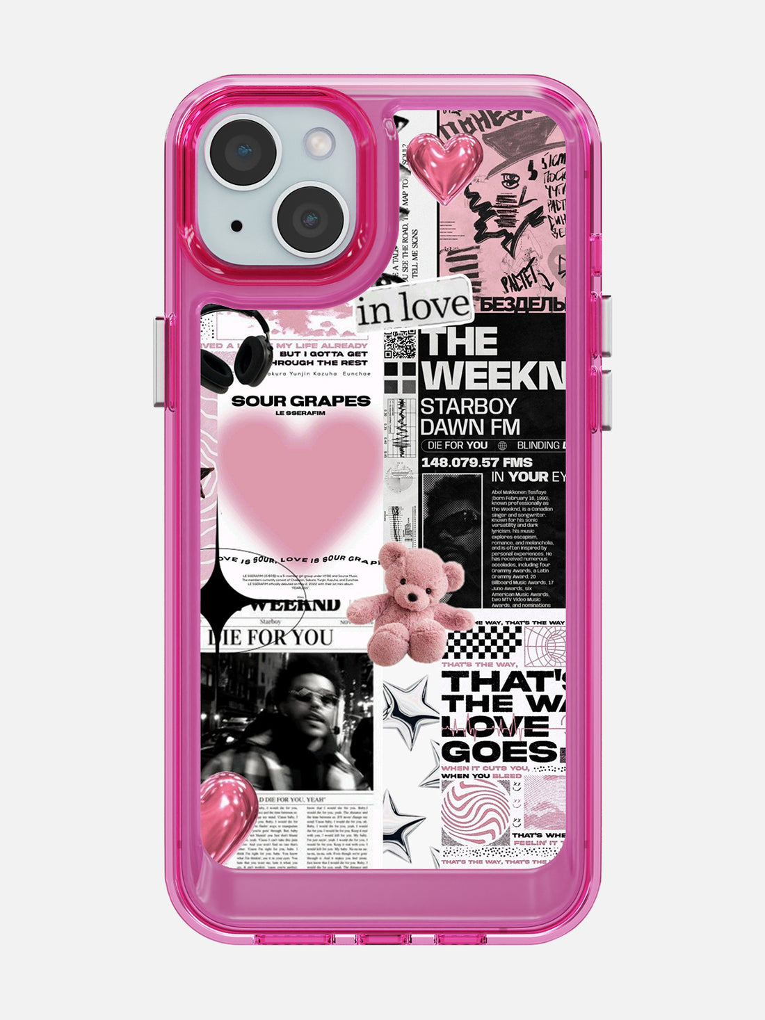Starboy Clear Case - iPhone 15 Plus (Pink)