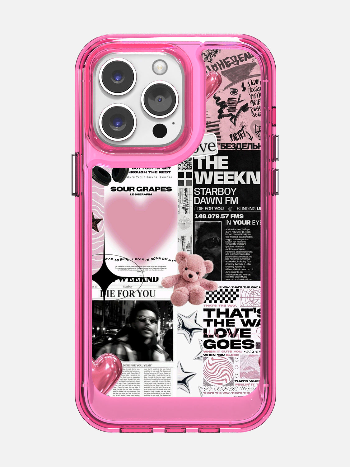 Starboy Clear Case - iPhone 14 Pro Max (Pink)
