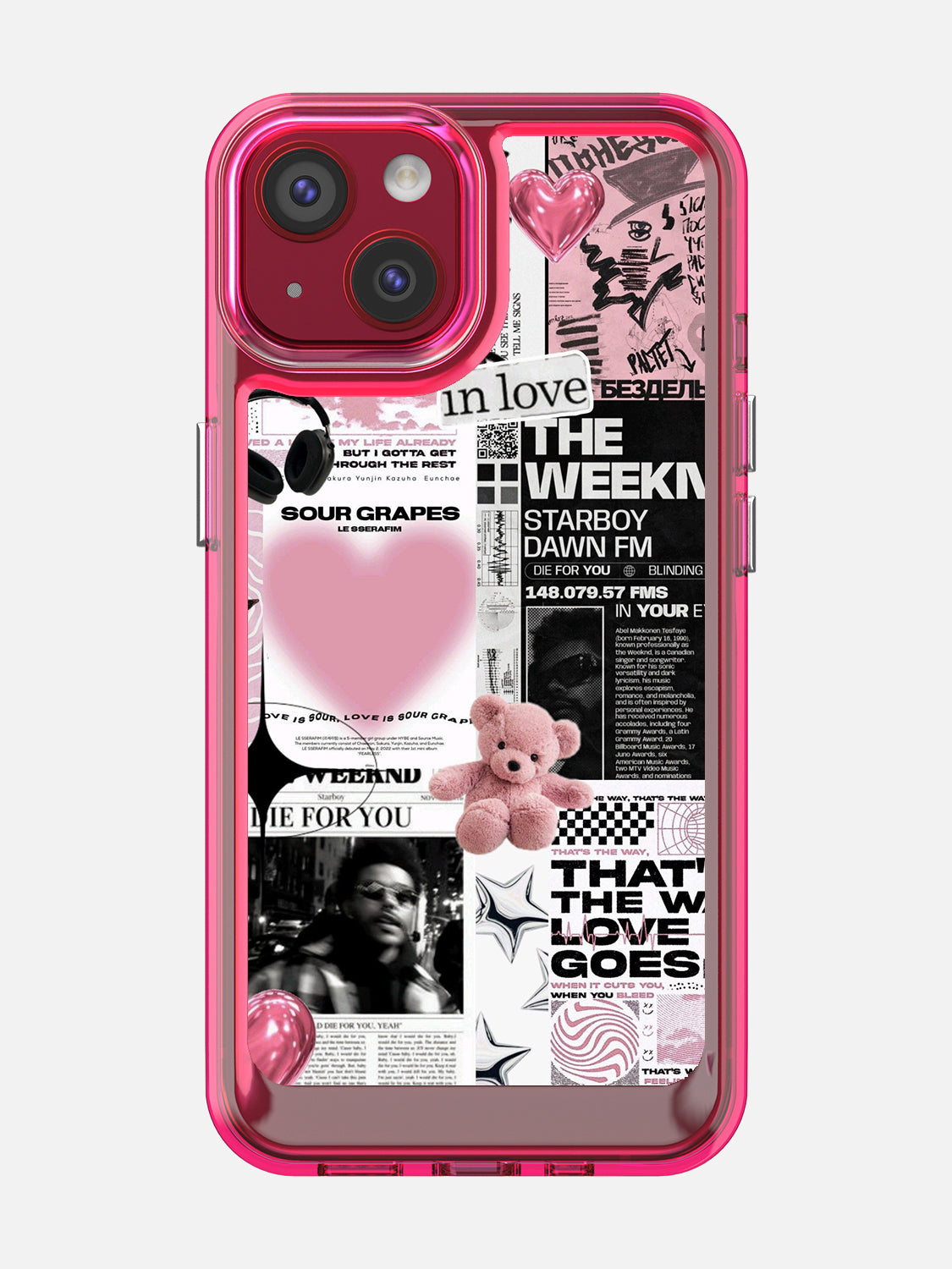 Starboy Clear Case - iPhone 13 (Pink)