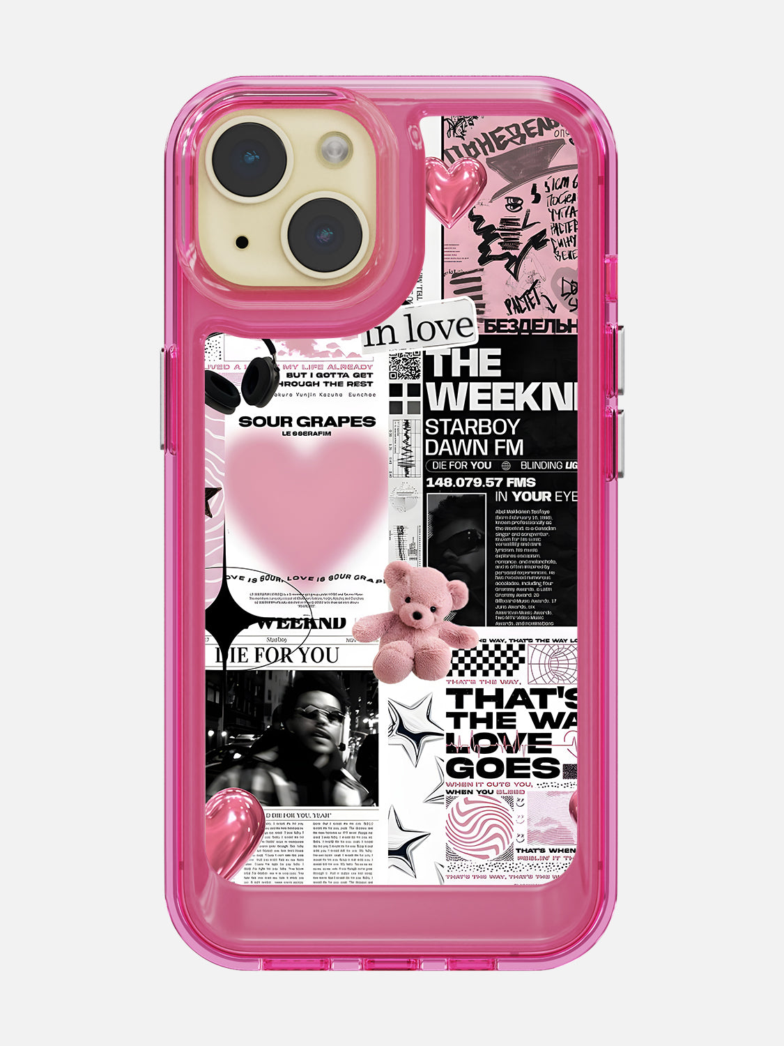 Starboy Clear Case - iPhone 15 (Pink)