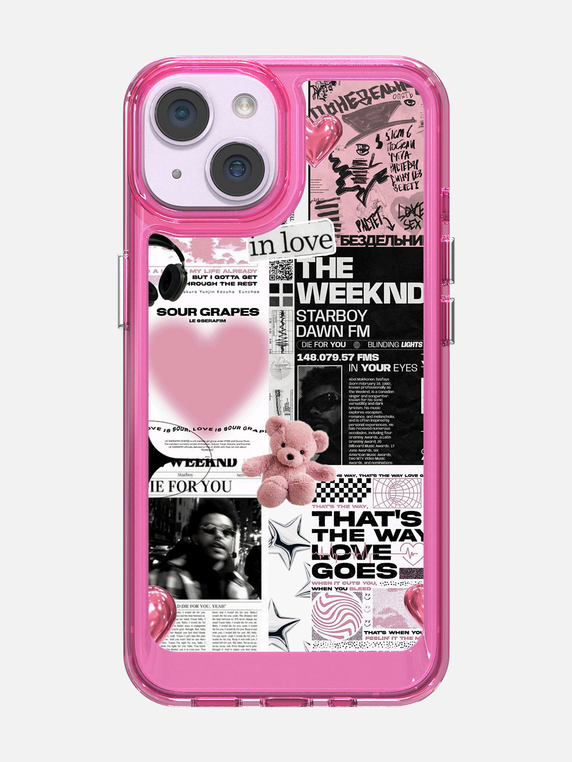 Starboy Clear Case - iPhone 14 (Pink)