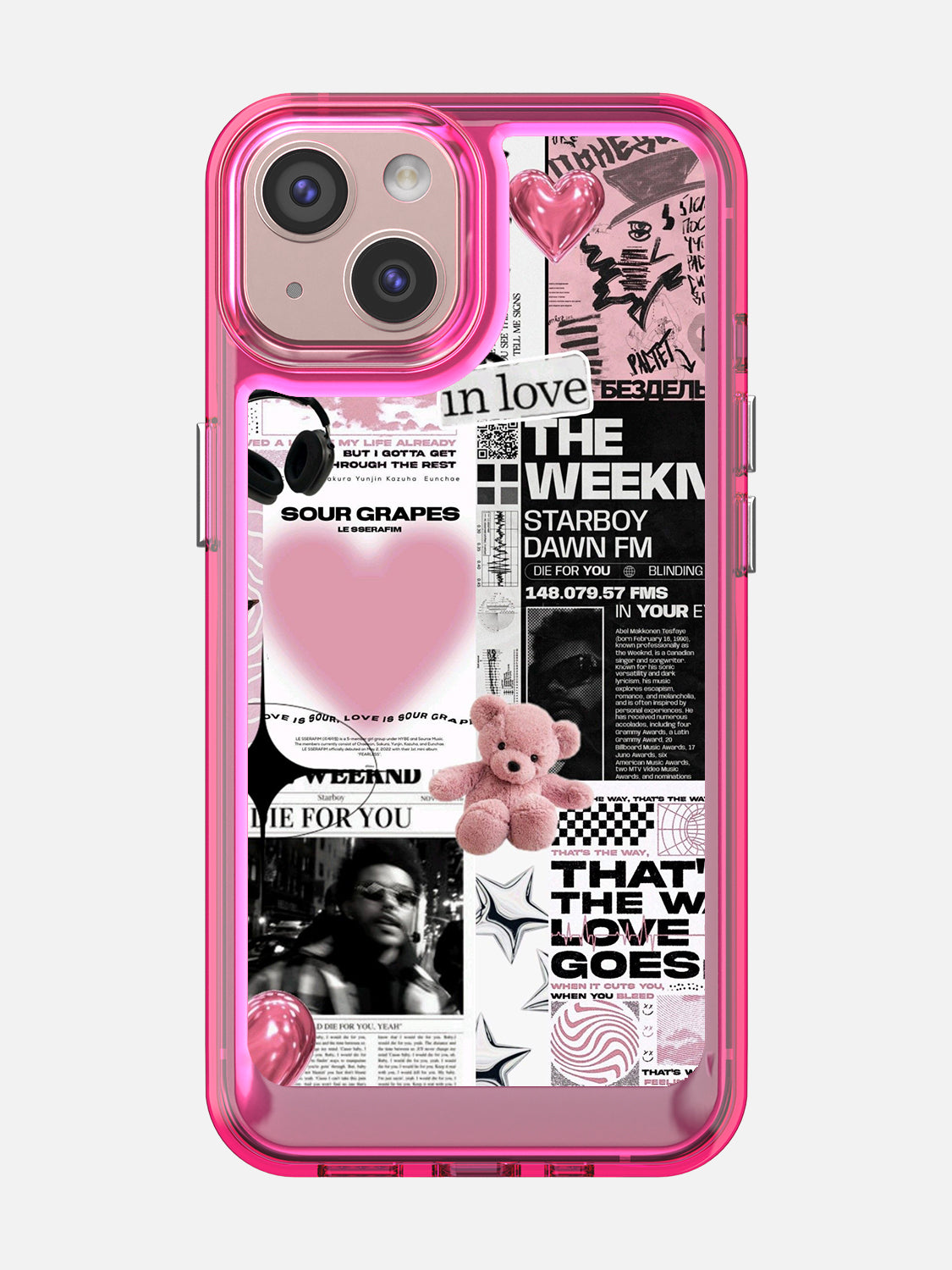 Starboy Clear Case - iPhone 13 (Pink)
