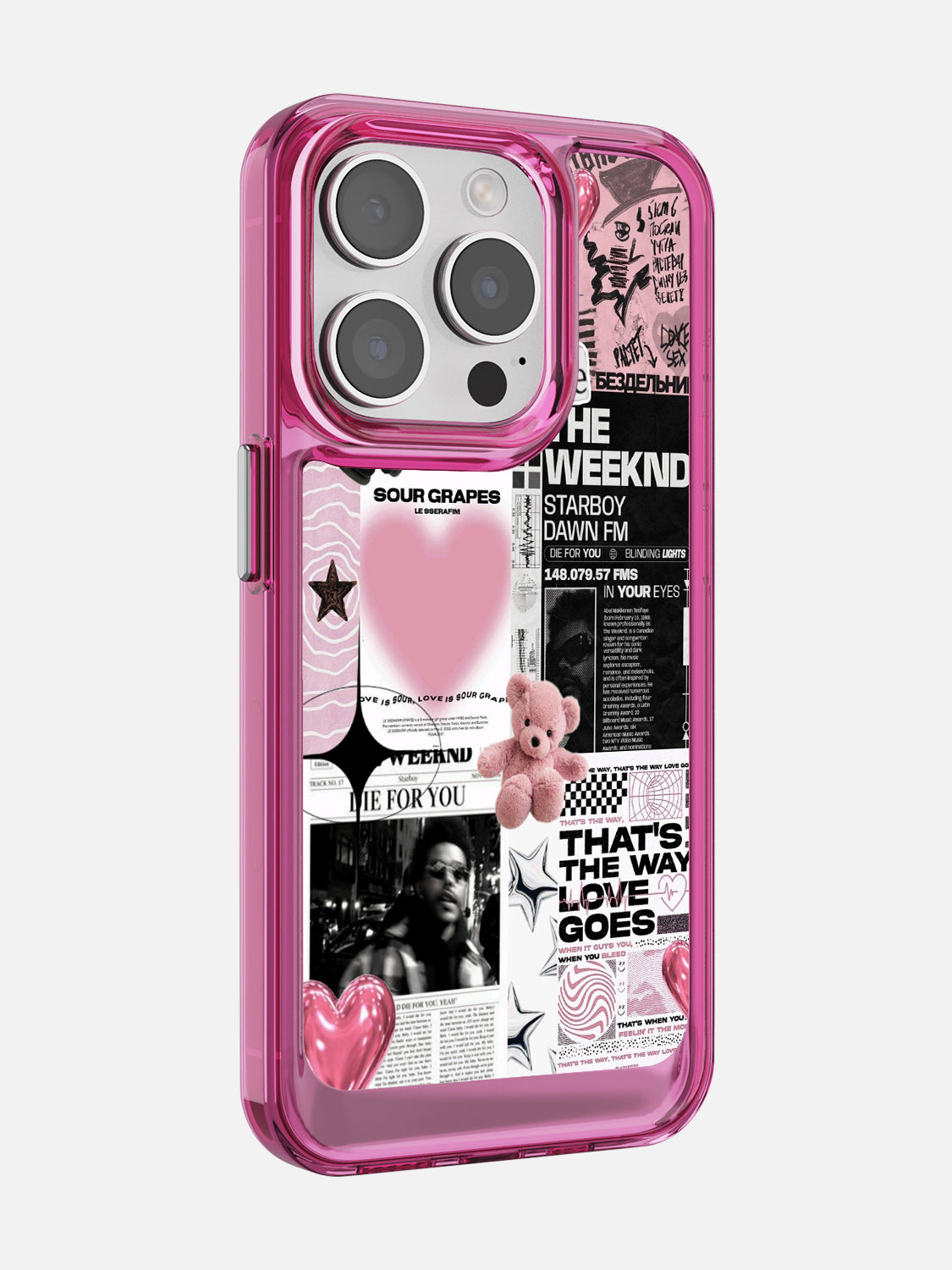Starboy Clear Case - iPhone 15 Pro (Pink)