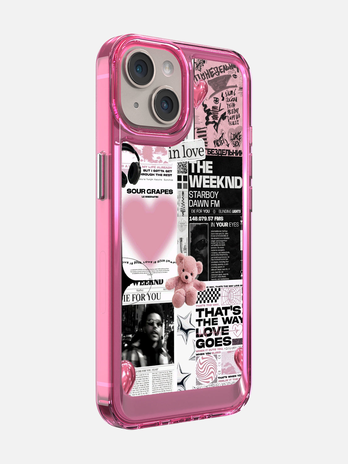 Starboy Clear Case - iPhone 14 (Pink)