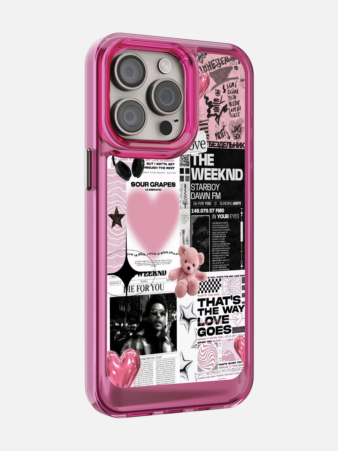 Starboy Clear Case - iPhone 15 Pro Max (Pink)