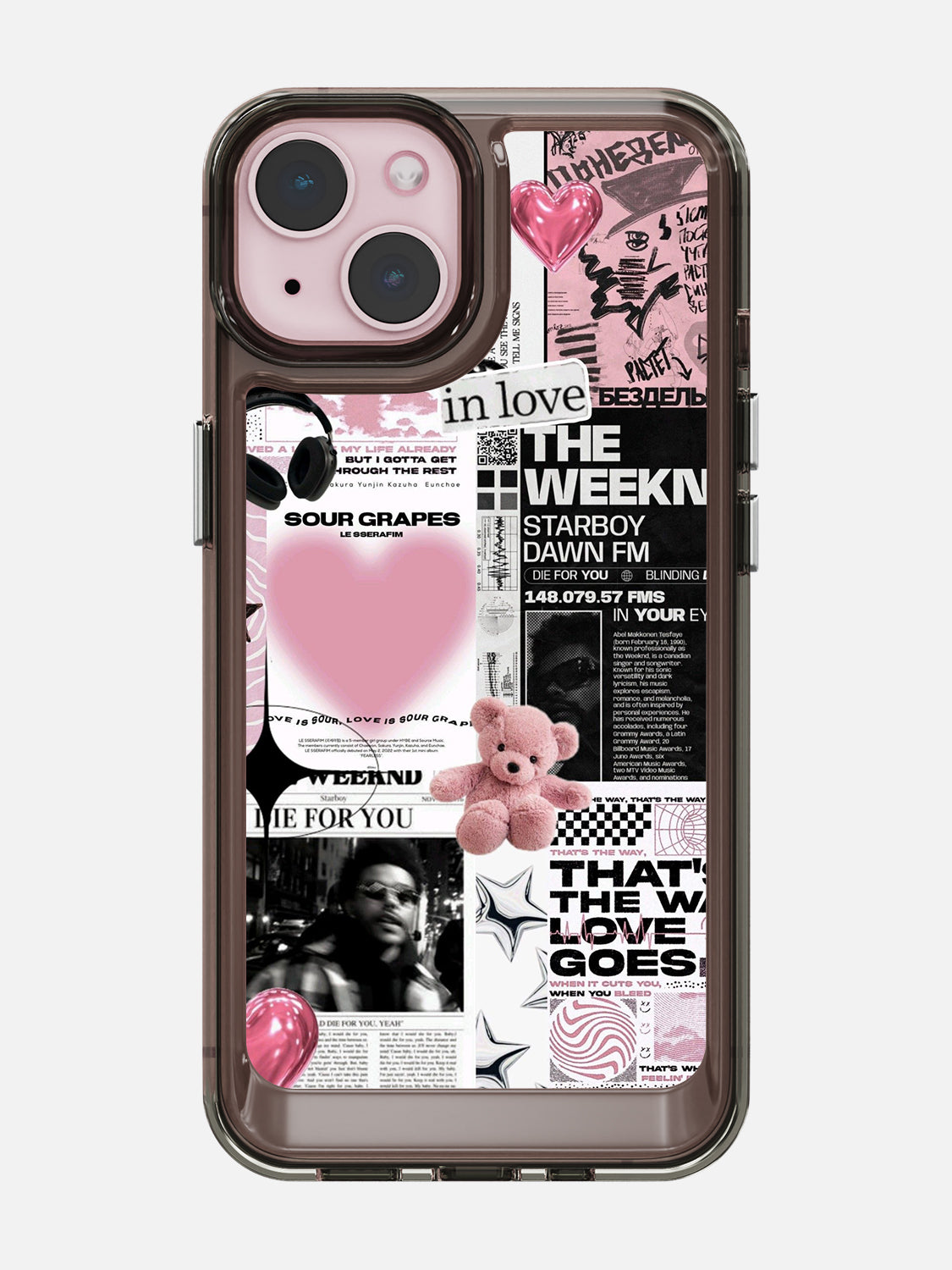 Starboy Clear Case - iPhone 15 (Black)