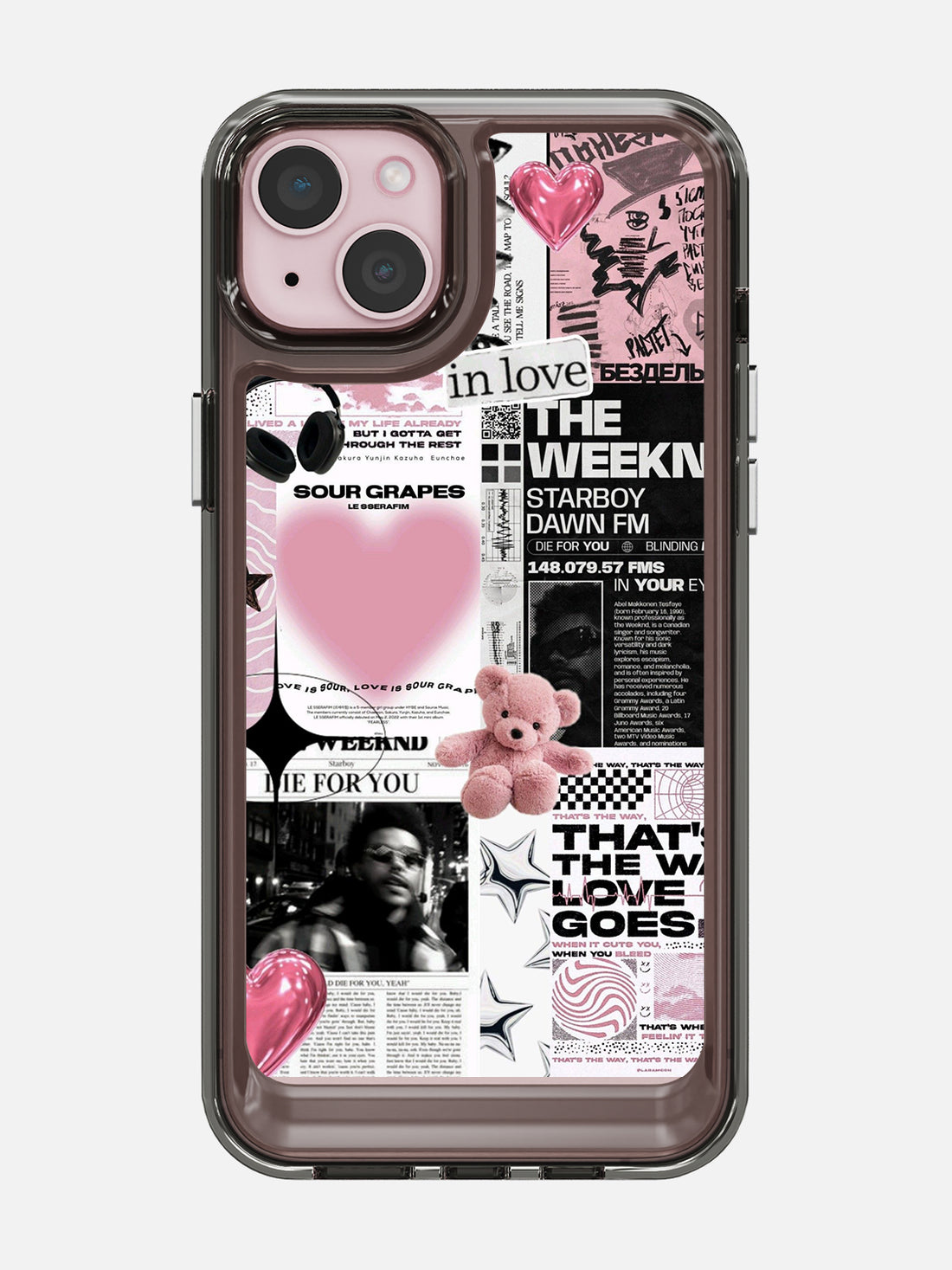 Starboy Clear Case - iPhone 15 Plus (Black)