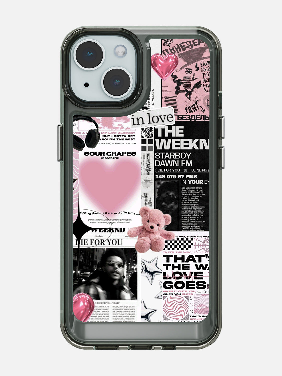 Starboy Clear Case - iPhone 15 (Black)