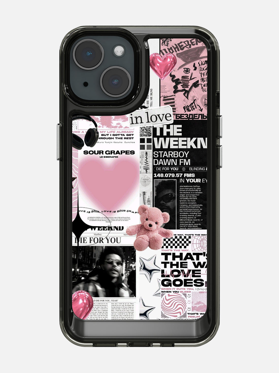 Starboy Clear Case - iPhone 15 (Black)