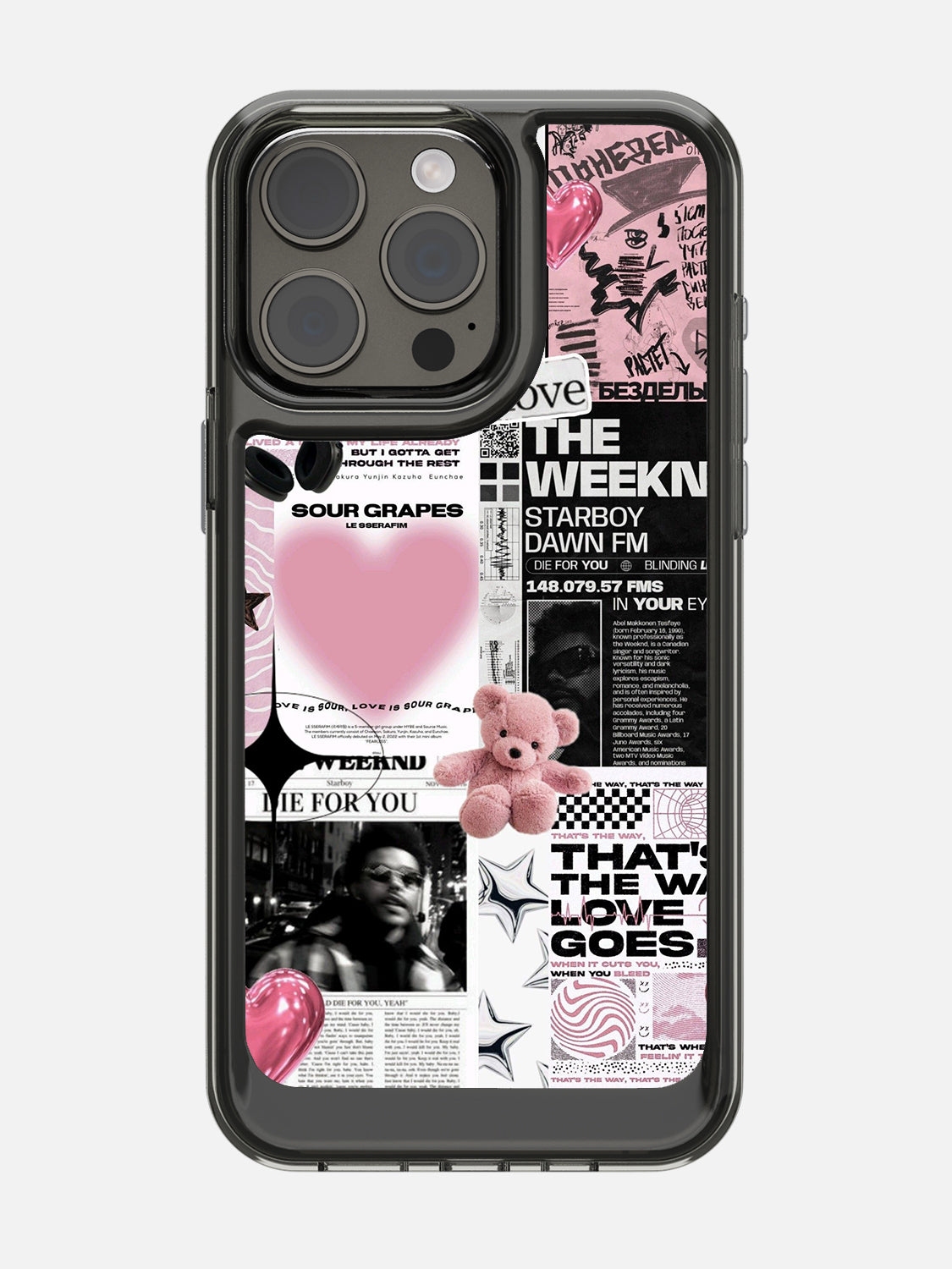 Starboy Clear Case - iPhone 15 Pro Max (Black)