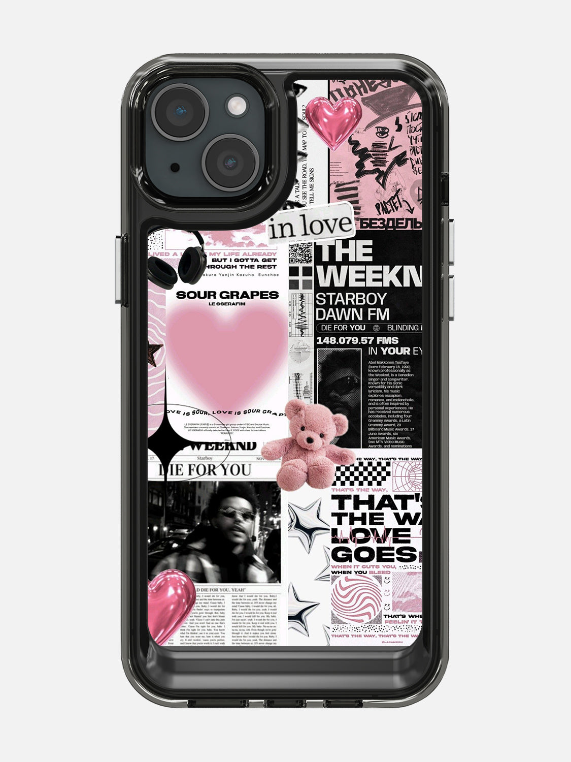 Starboy Clear Case - iPhone 15 Plus (Black)