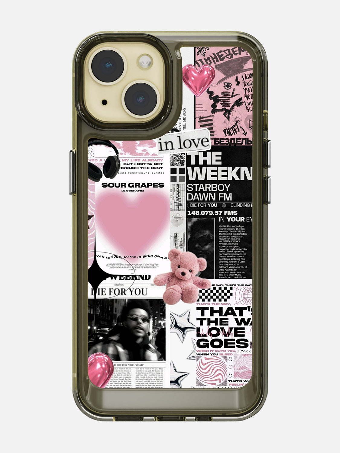 Starboy Clear Case - iPhone 15 (Black)