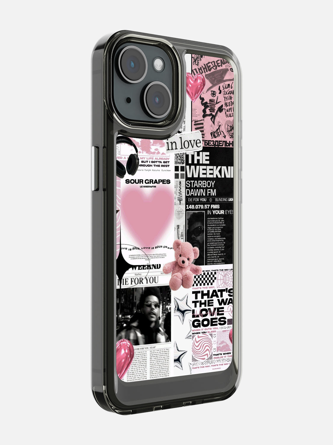 Starboy Clear Case - iPhone 15 (Black)