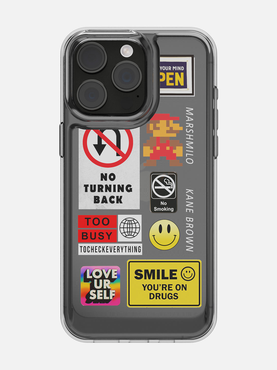 Case Maximum Sticker Random Stickers Clear Case - iPhone 15 Pro Max – CareFone