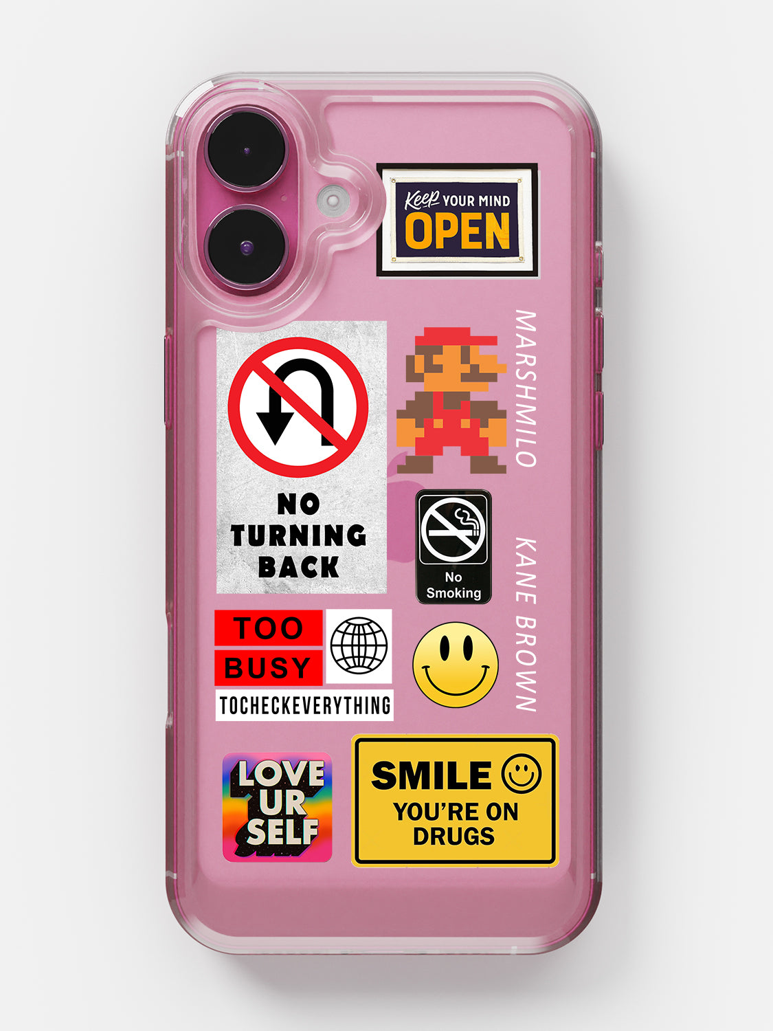 Random Stickers Clear Case - iPhone 16