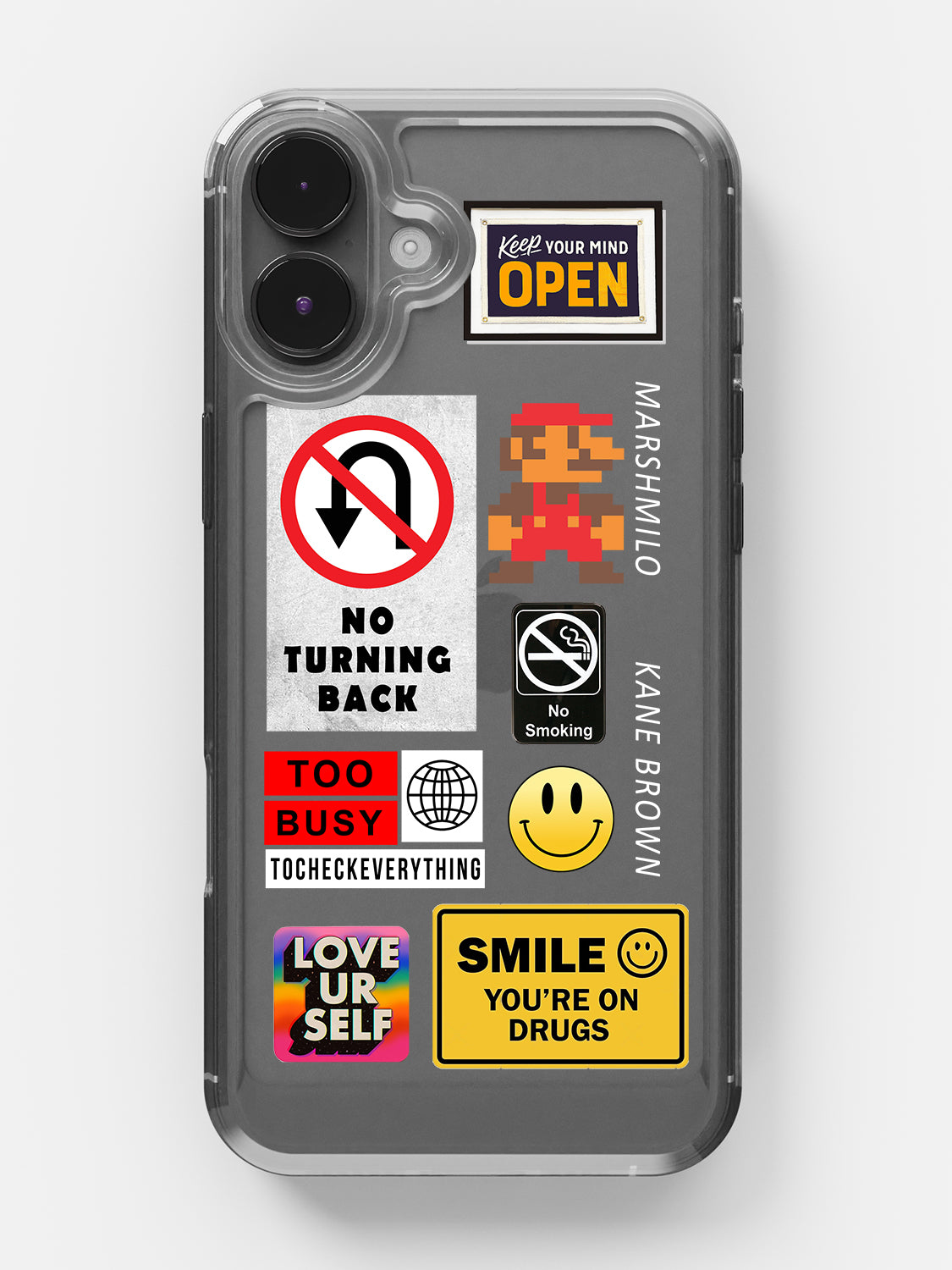 Random Stickers Clear Case - iPhone 16
