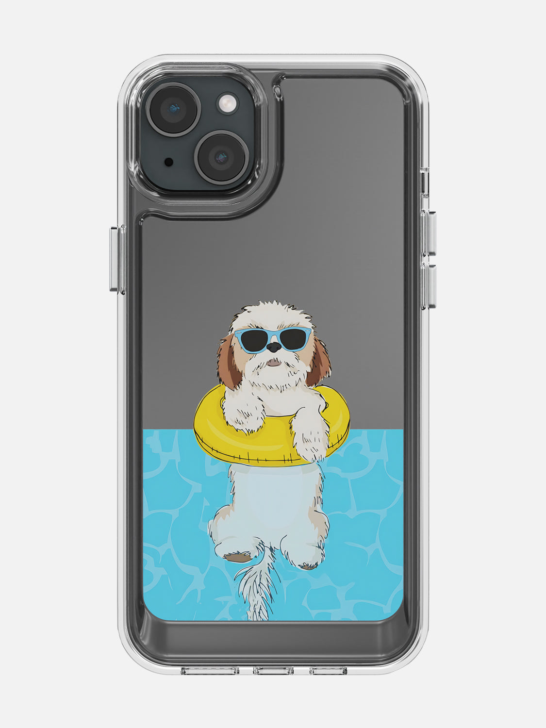 Swimming Dog Case - iPhone 15 Plus