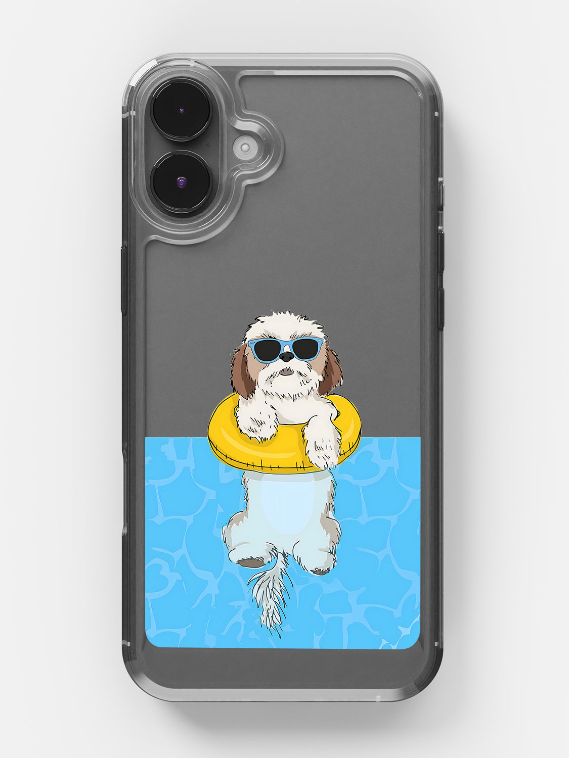 Swimming Dog Case - iPhone 16 Plus