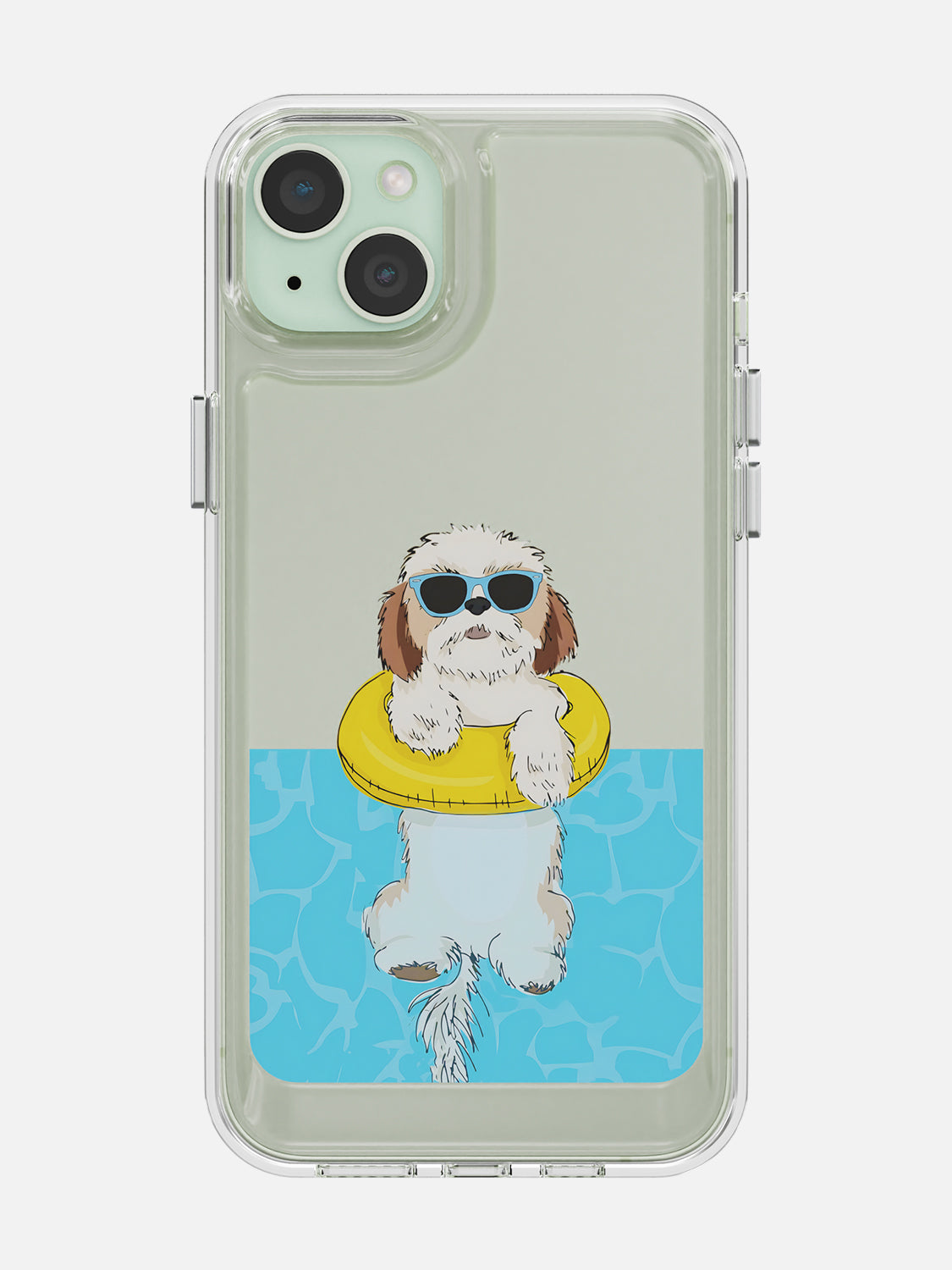 Swimming Dog Case - iPhone 15 Plus