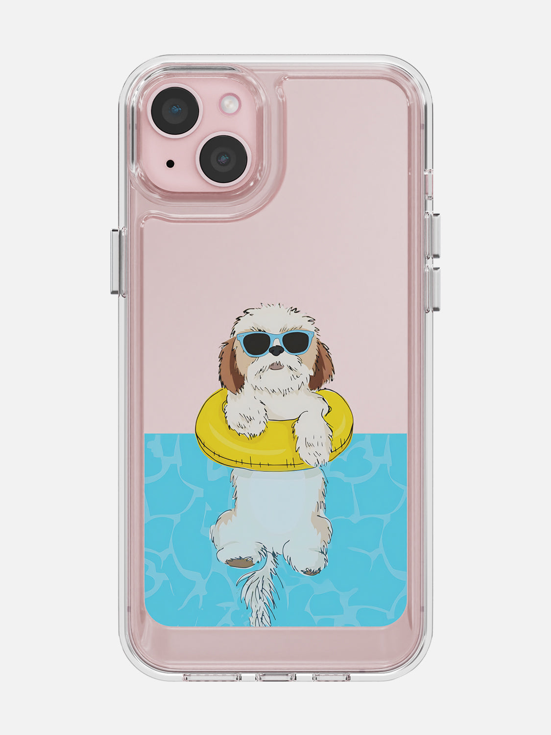 Swimming Dog Case - iPhone 15 Plus