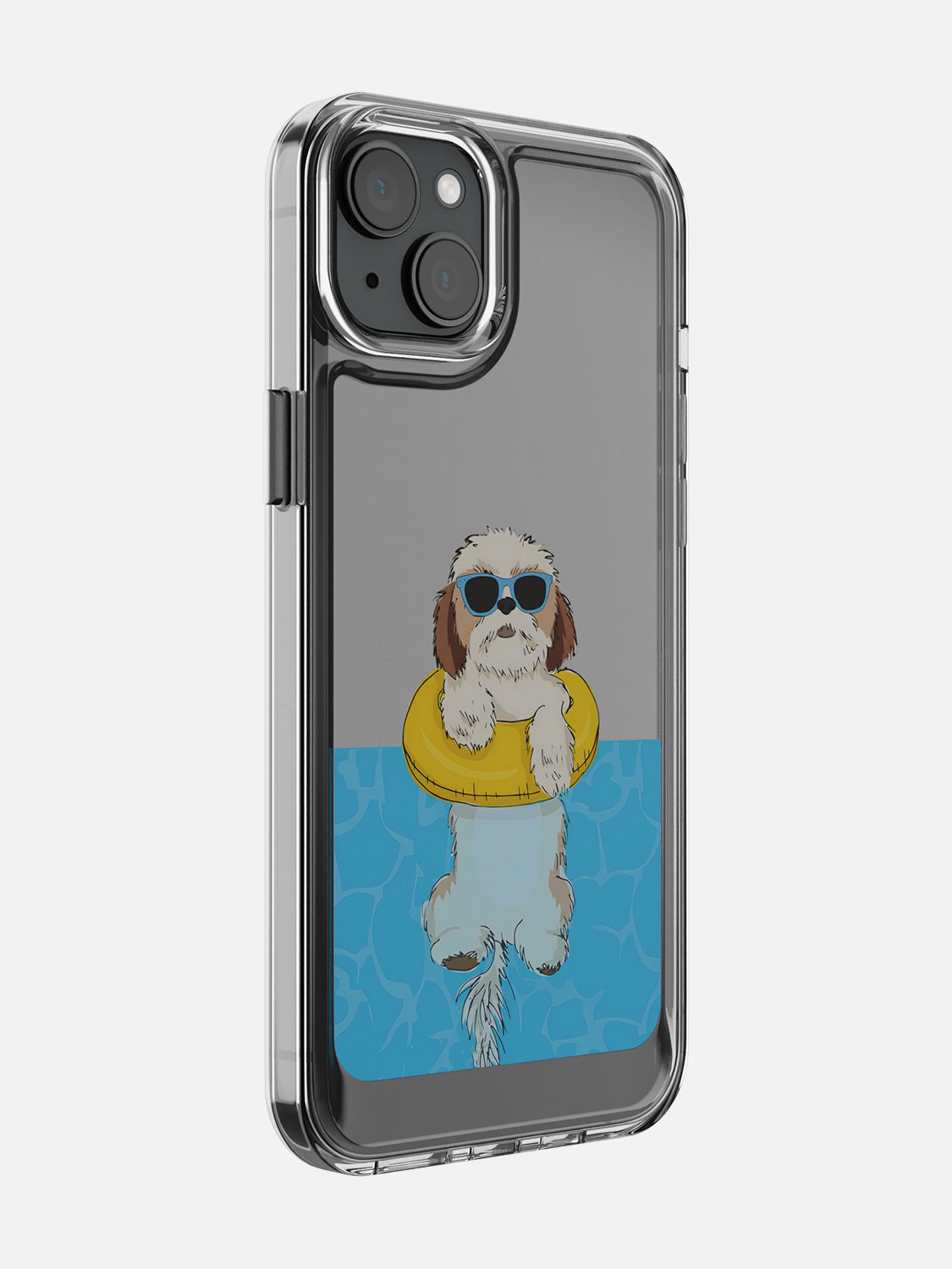 Swimming Dog Case - iPhone 15 Plus