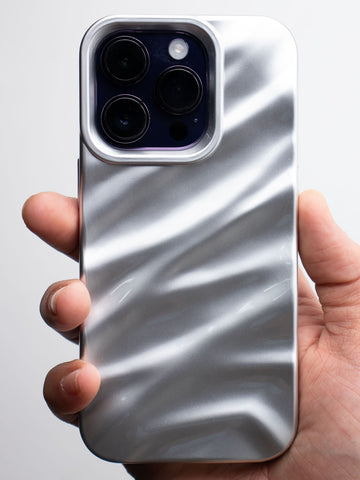 Shimmering Waves Flexible Case - iPhone 11 Pro Max (Silver)