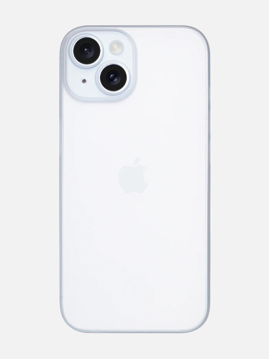 Ultra Thin Matte Clear Case - iPhone 15 Plus (White)