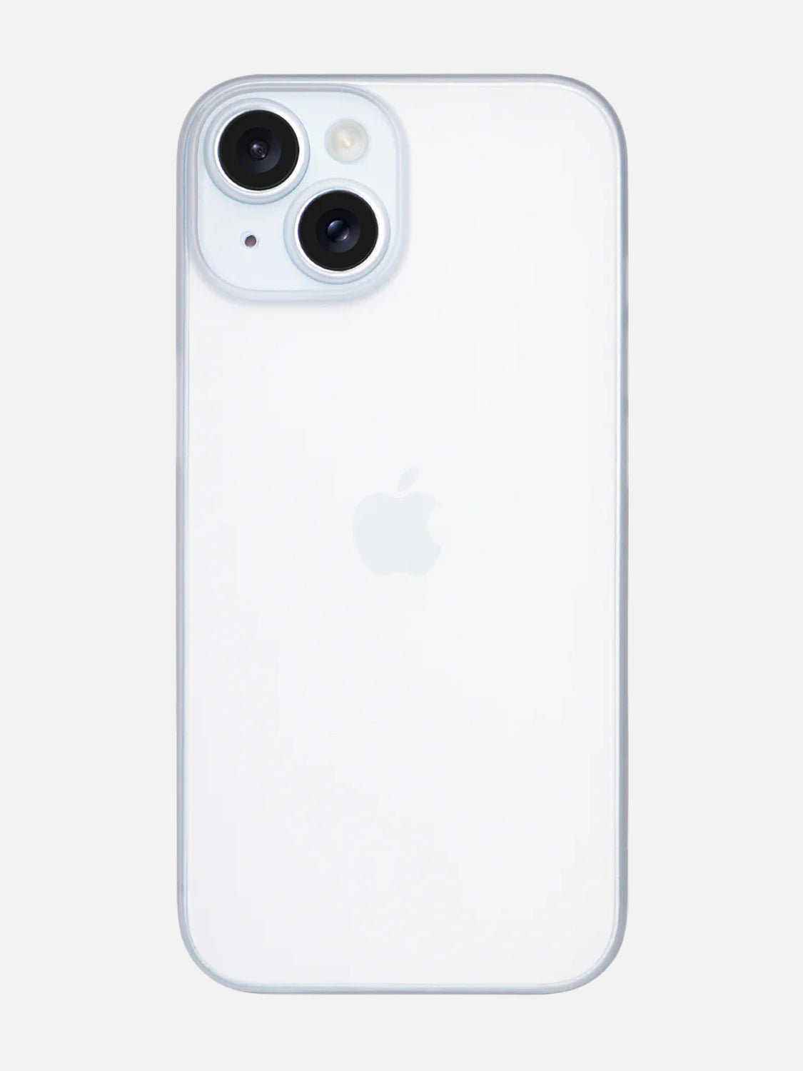 Ultra Thin Matte Clear Case - iPhone 15 (White)
