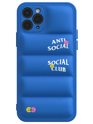Anti Social Puffer Case - iPhone 11 Pro (Blue)