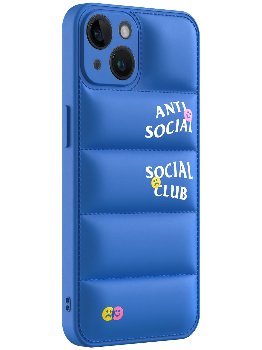 Anti Social Puffer Case - iPhone 14 (Blue)