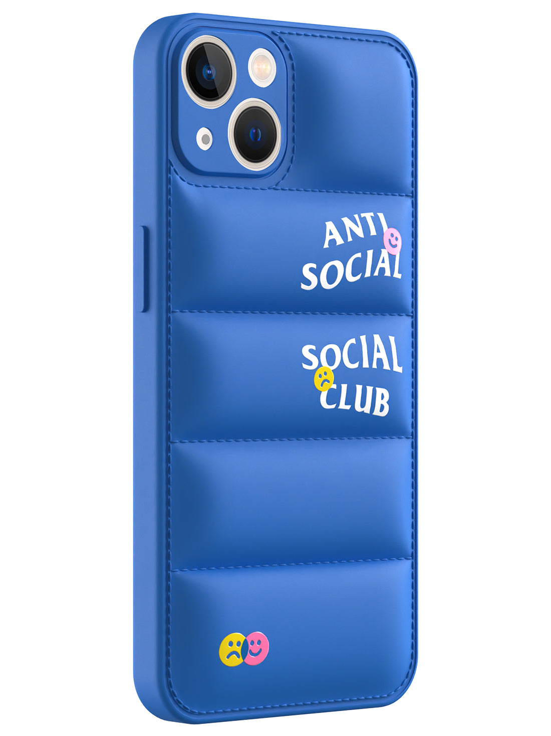 Anti Social Puffer Case - iPhone 13 (Blue)