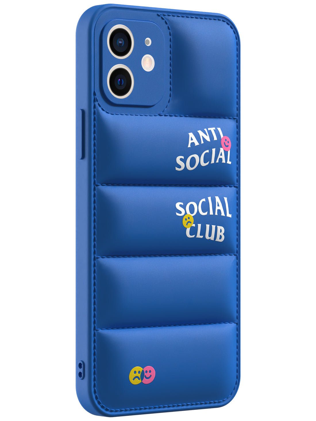 Anti Social Puffer Case - iPhone 12 (Blue)