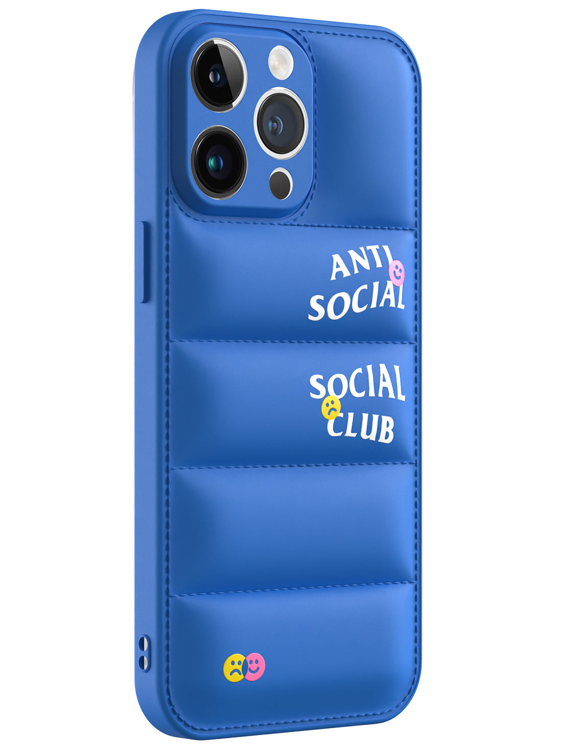 Anti Social Puffer Case - iPhone 14 Pro Max (Blue)