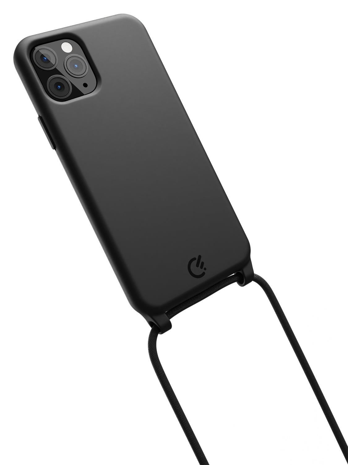 Silicon Crossbody Sling Case - iPhone 11 Pro (Black - Rope)