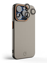 Solid Shade Snap Hard Case with Lens Guard & Stand - iPhone 14 Pro (Taupe)