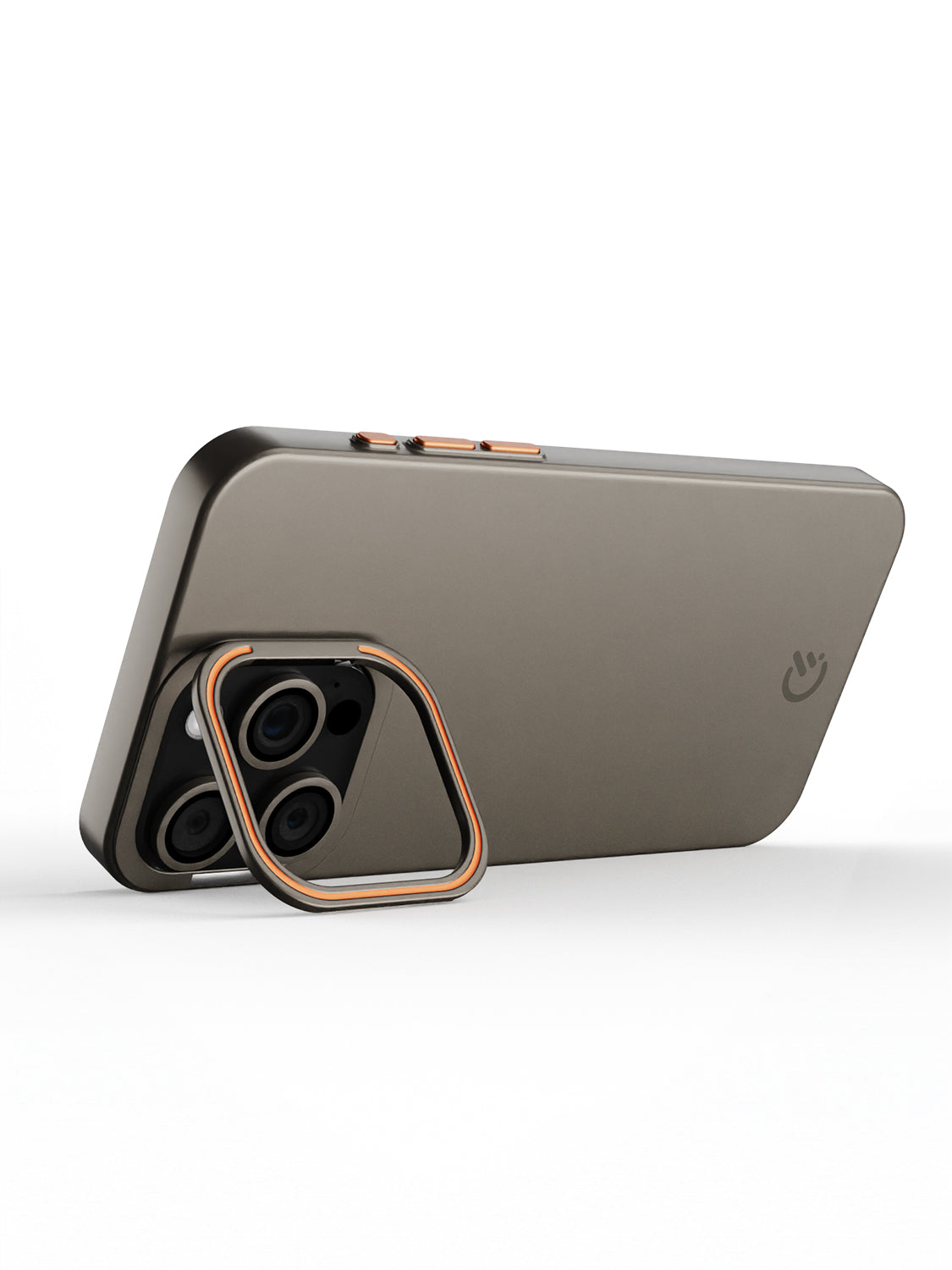 Solid Shade Snap Hard Case with Lens Guard & Stand - iPhone 14 Pro Max (Taupe)