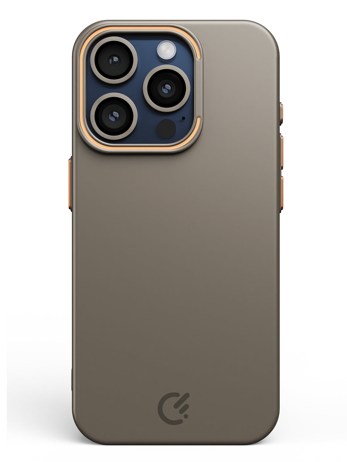 Solid Shade Snap Hard Case with Lens Guard & Stand - iPhone 14 Pro (Taupe)