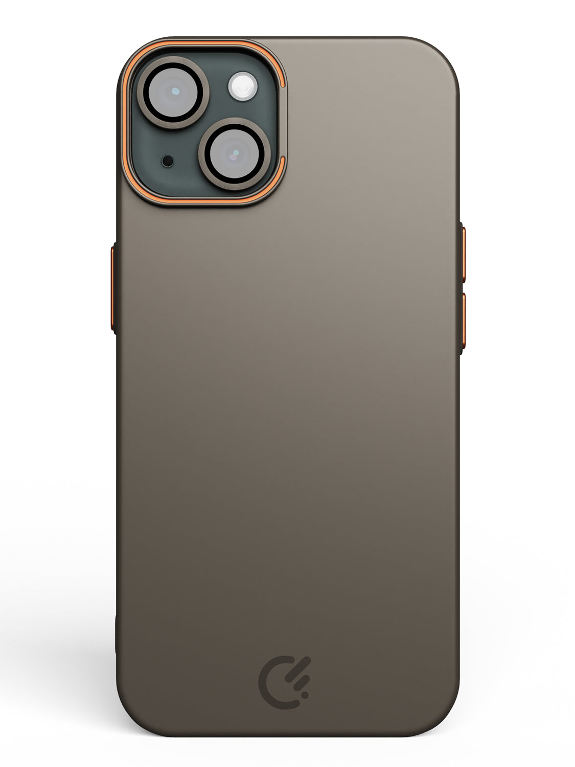 Solid Shade Snap Hard Case with Lens Guard & Stand - iPhone 14 (Taupe)