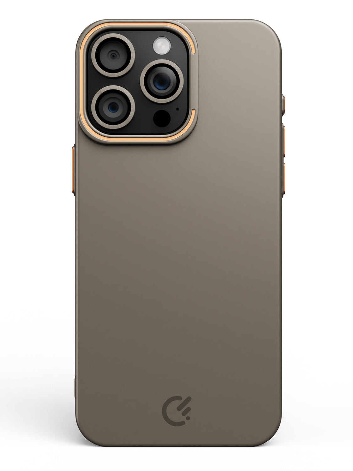 Solid Shade Snap Hard Case with Lens Guard & Stand - iPhone 14 Pro Max (Taupe)