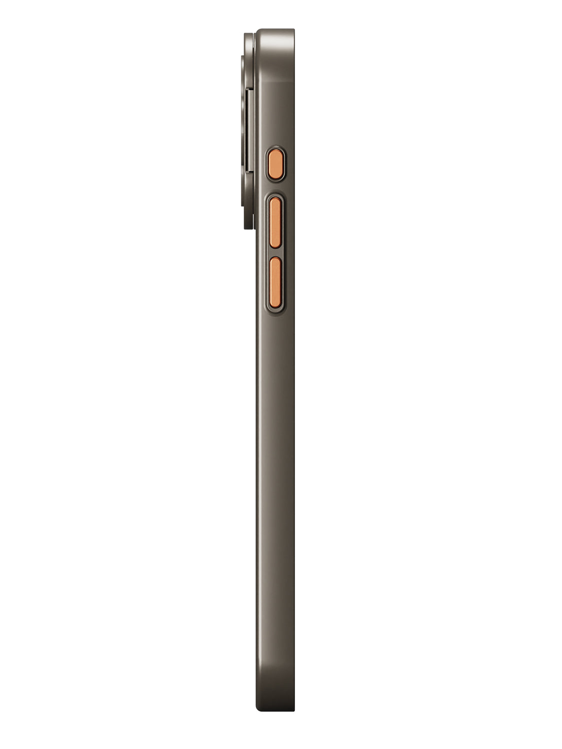 Solid Shade Snap Hard Case with Lens Guard & Stand - iPhone 15 Pro Max (Taupe)
