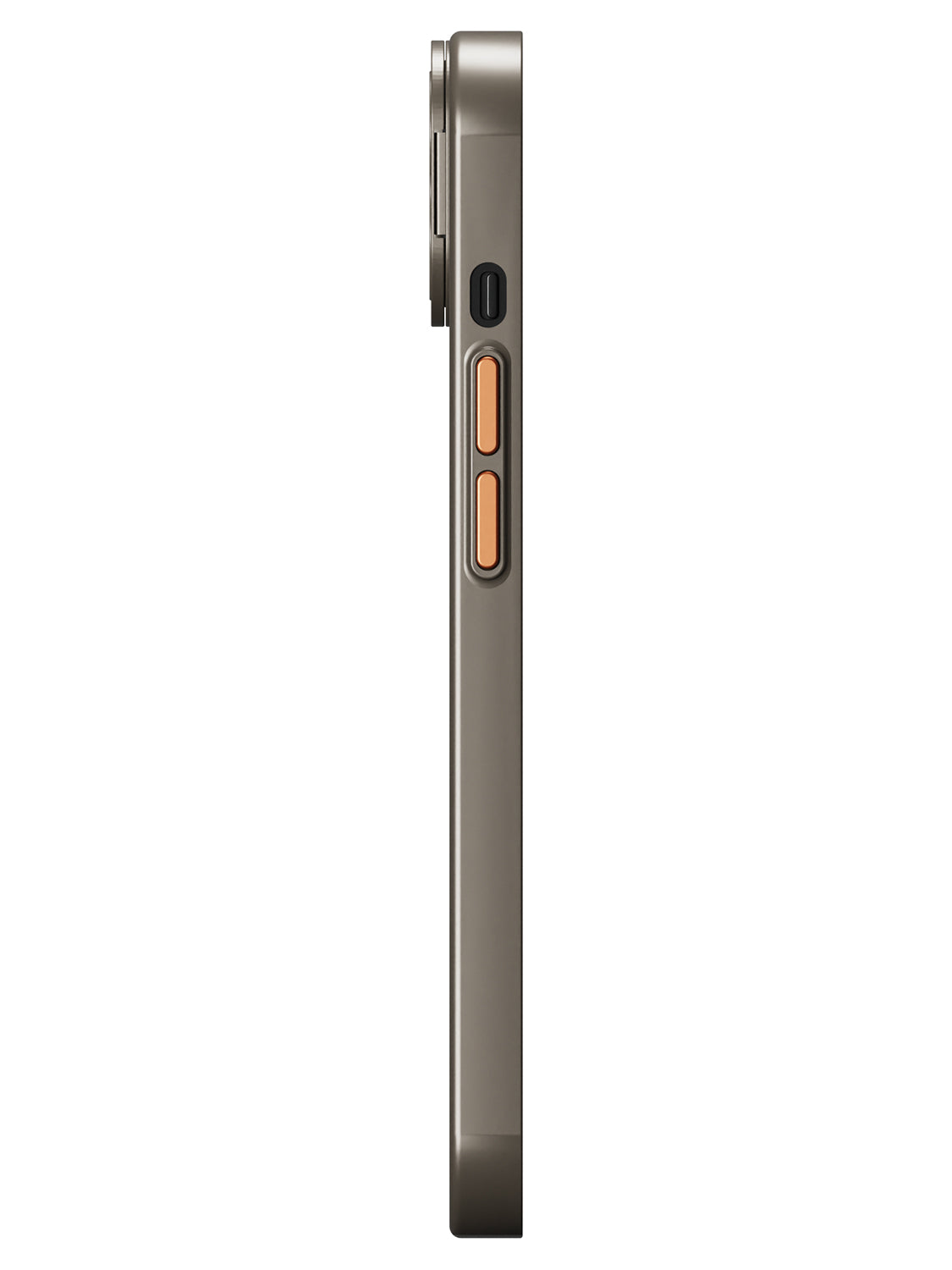 Solid Shade Snap Hard Case with Lens Guard & Stand - iPhone 14 (Taupe)