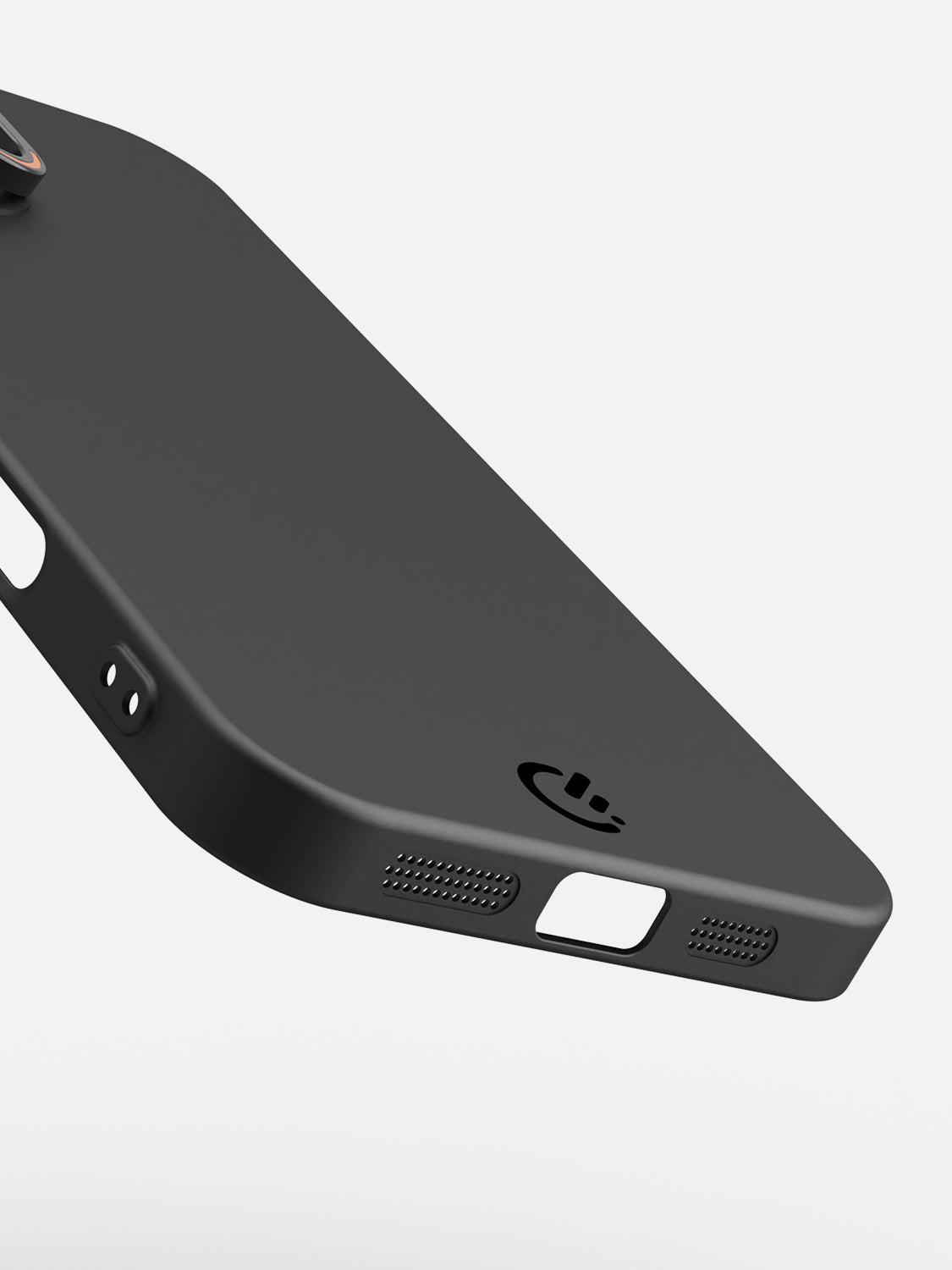 Solid Shade Snap Hard Case with Lens Guard & Stand - iPhone 16 (Black)