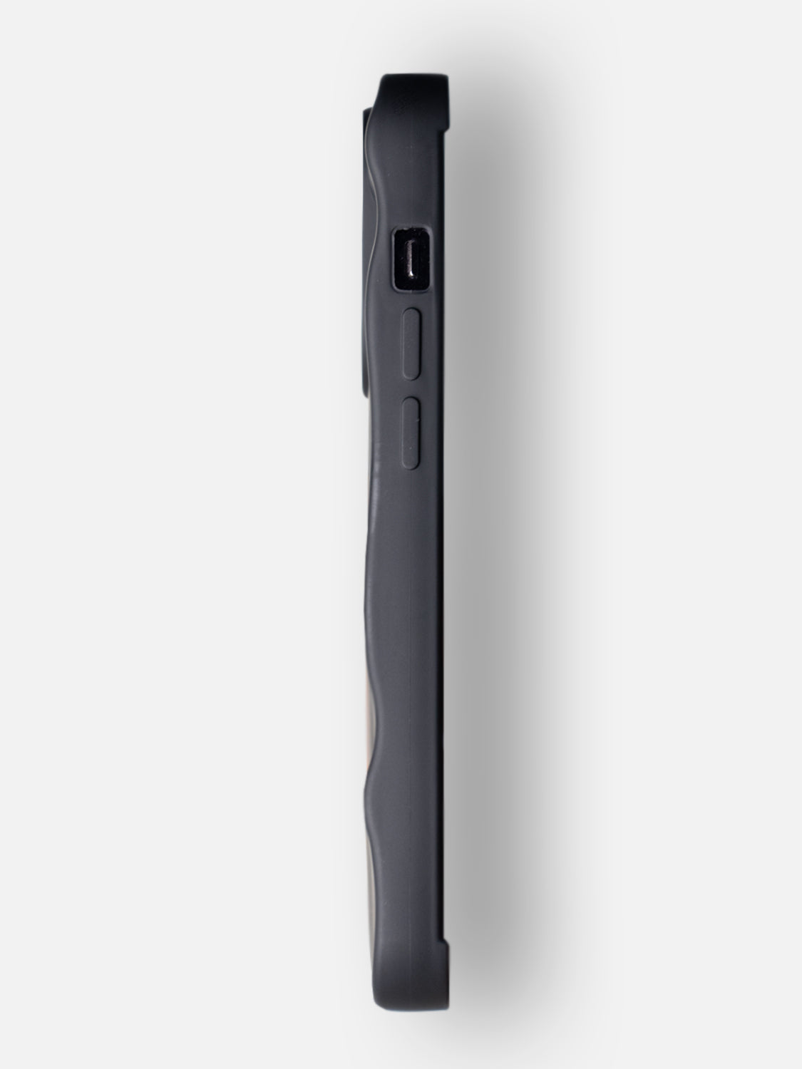 3D Heart Ripple Flexible Case - iPhone 14 Pro (Matte Black)