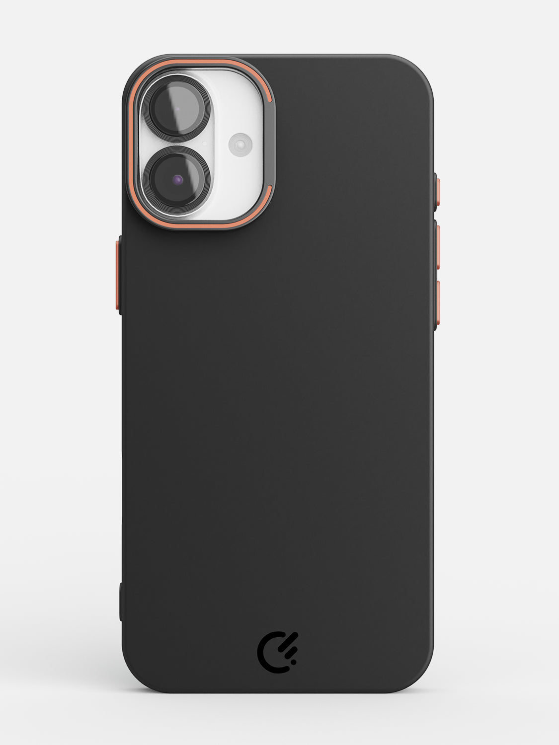 Solid Shade Snap Hard Case with Lens Guard & Stand - iPhone 16 Plus (Black)