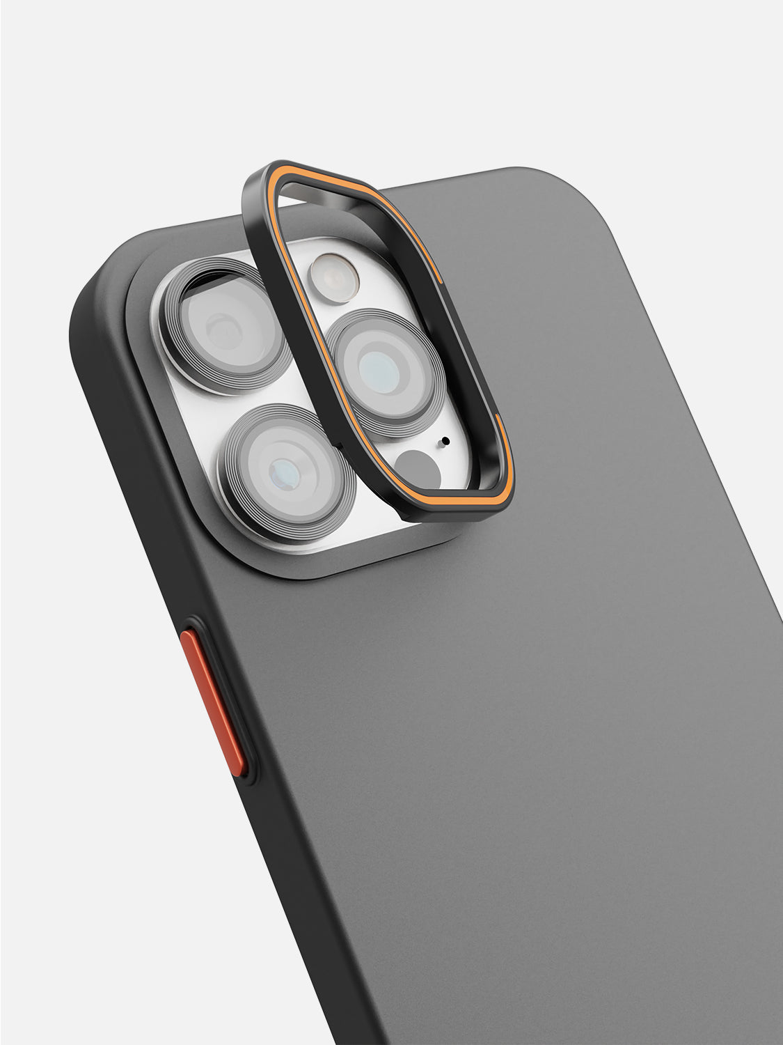Solid Shade Snap Hard Case with Lens Guard & Stand - iPhone 16 Pro Max (Black)