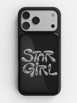 Star Girl Chrome glossy printed case in Black