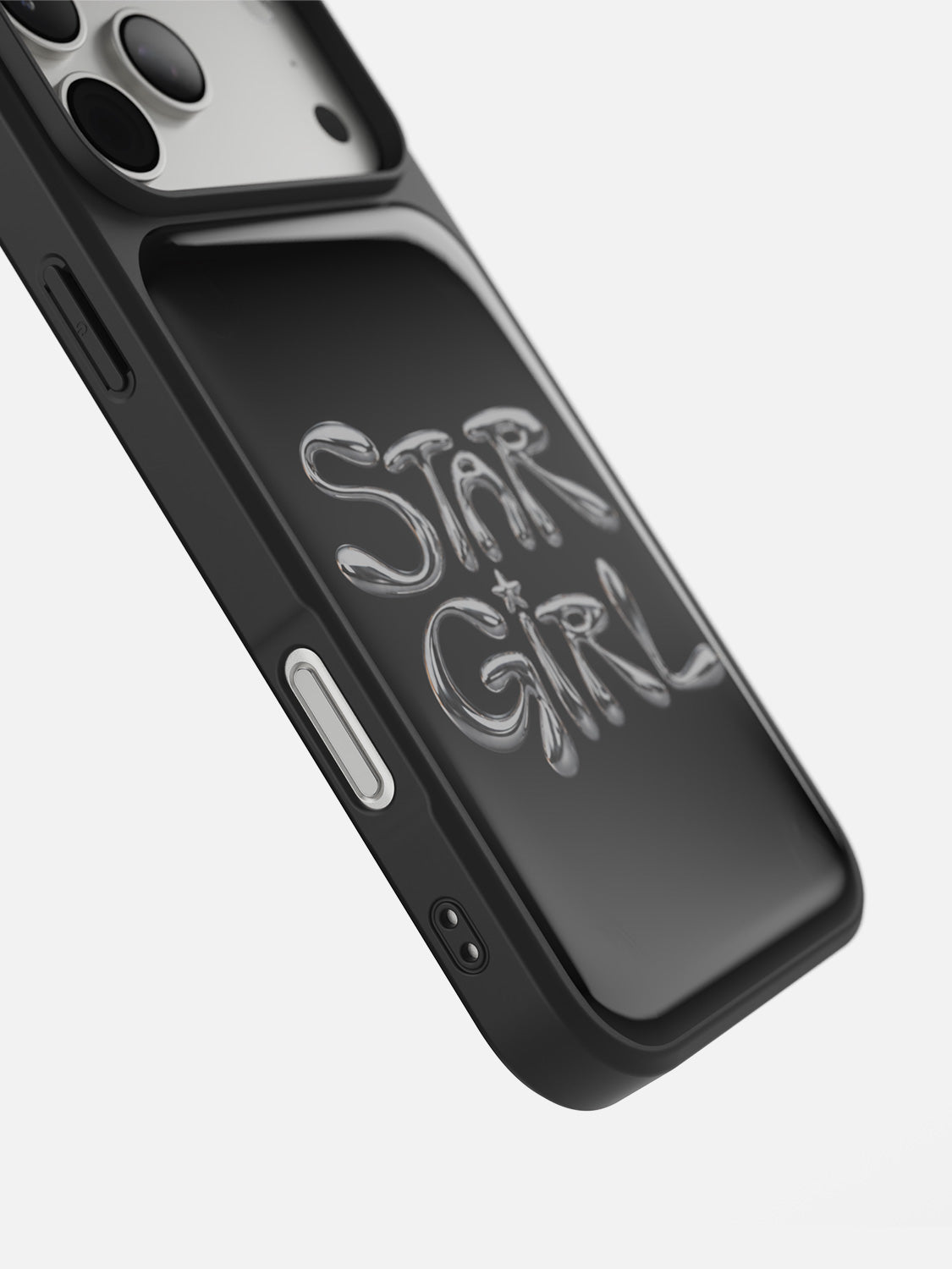 Star Girl Chrome glossy printed case in Black