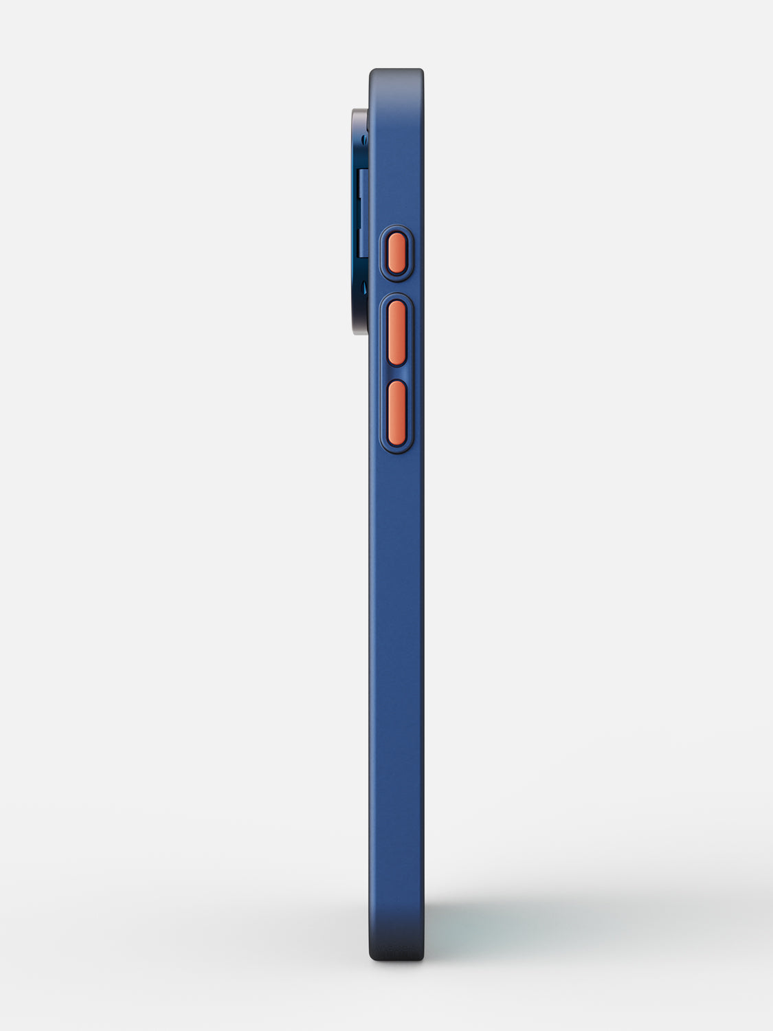 Solid Shade Snap Hard Case with Lens Guard & Stand - iPhone 16 (Navy Blue)